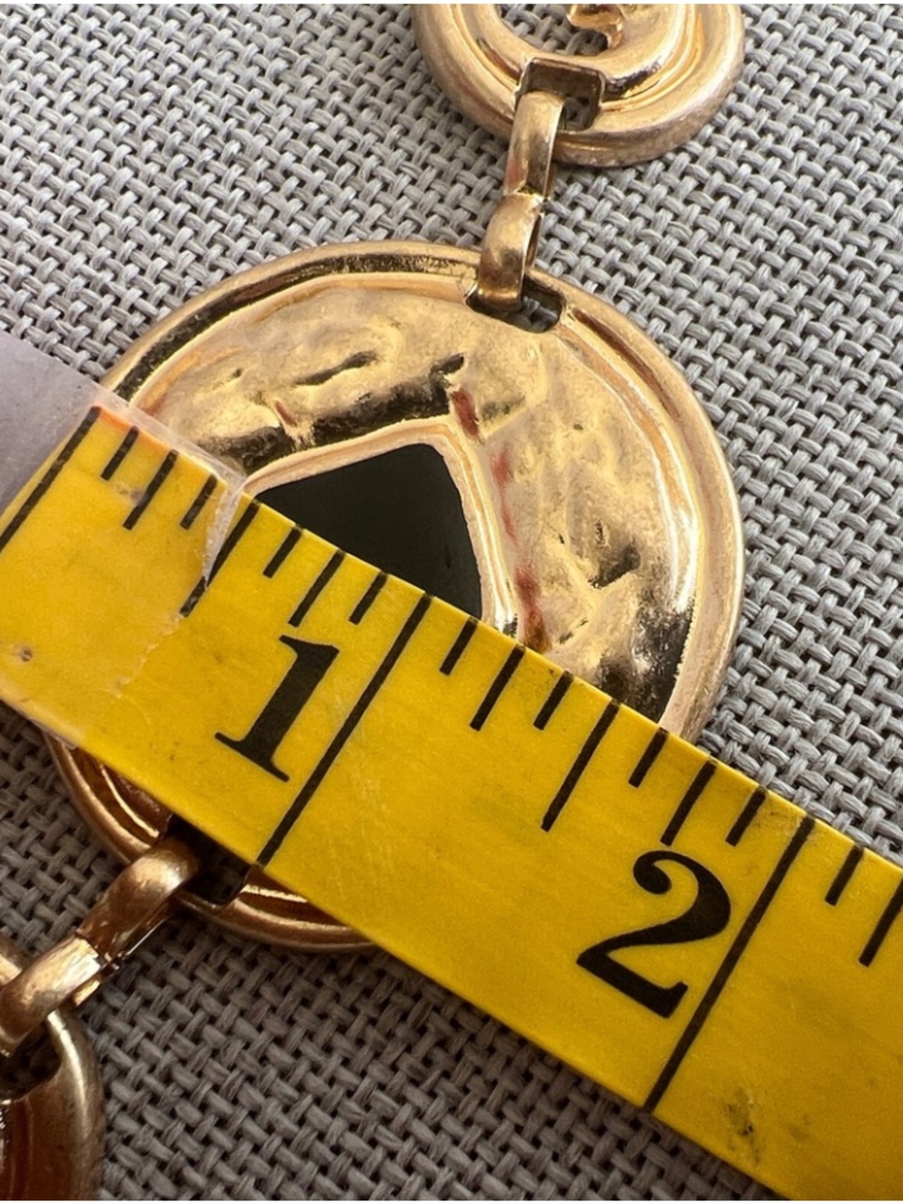 House of Harlow 1960 metal belt gold multicolor enamel NWT One size - Picture 13 of 14